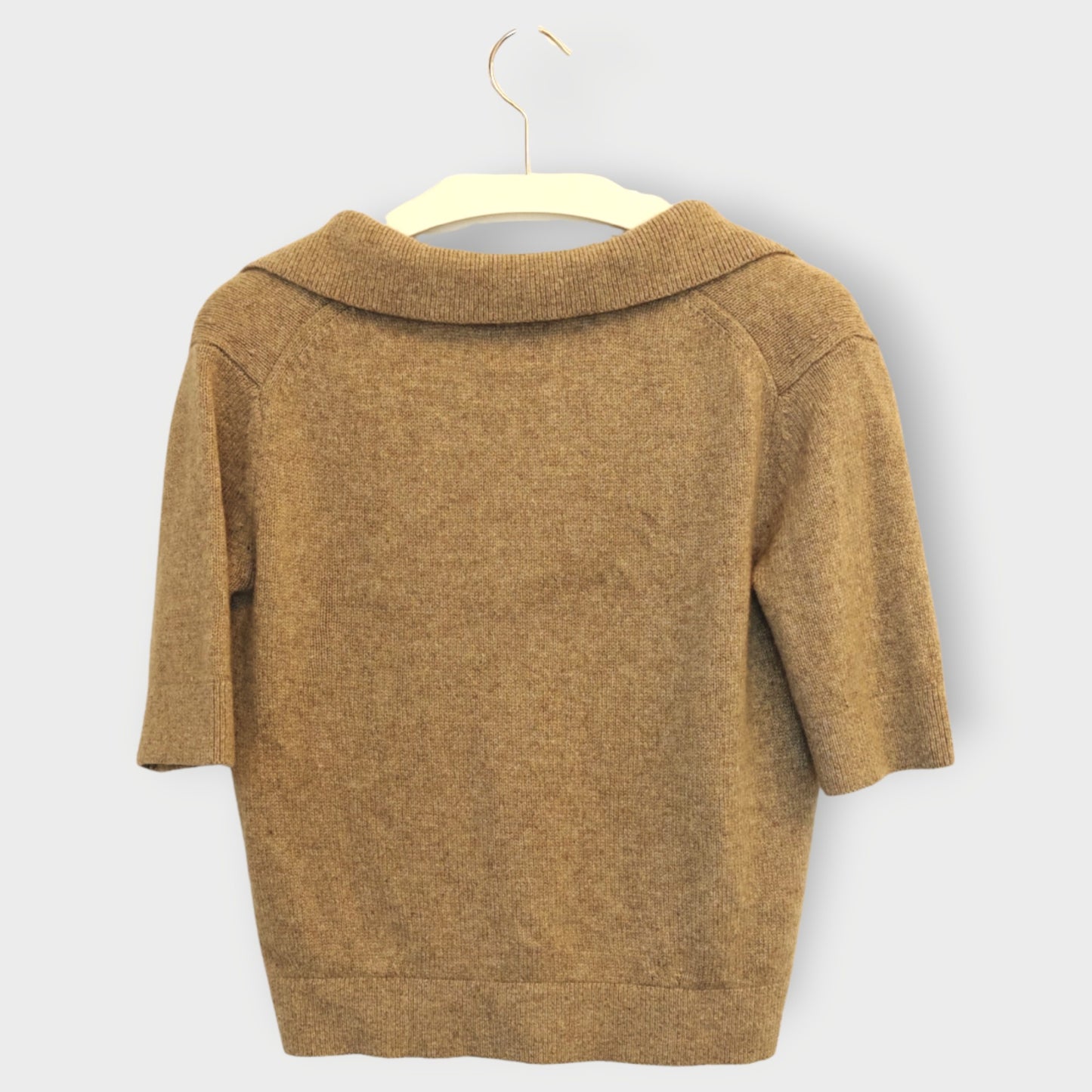 Beige Cashmere Polo
