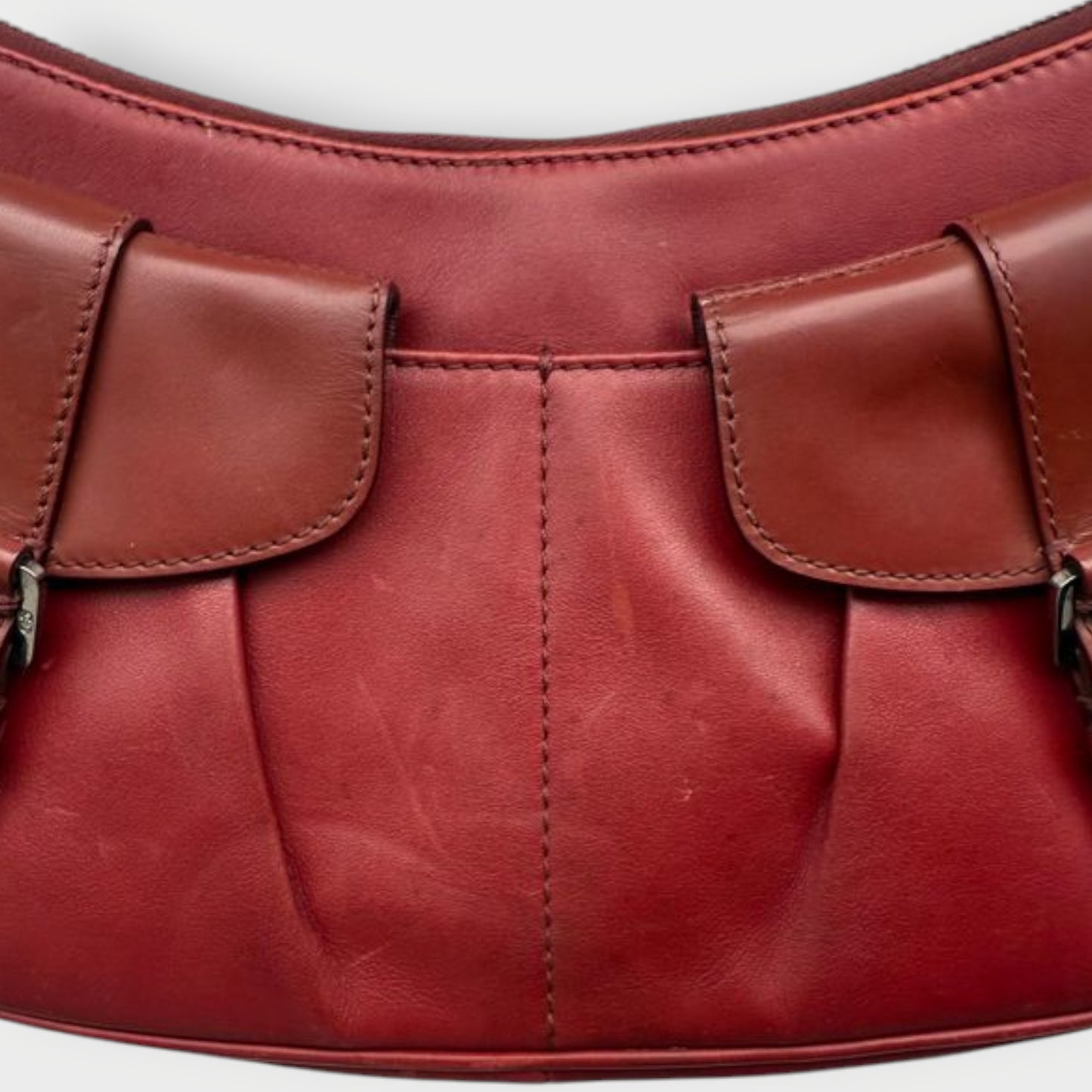 Red Bondage Croissant Bag