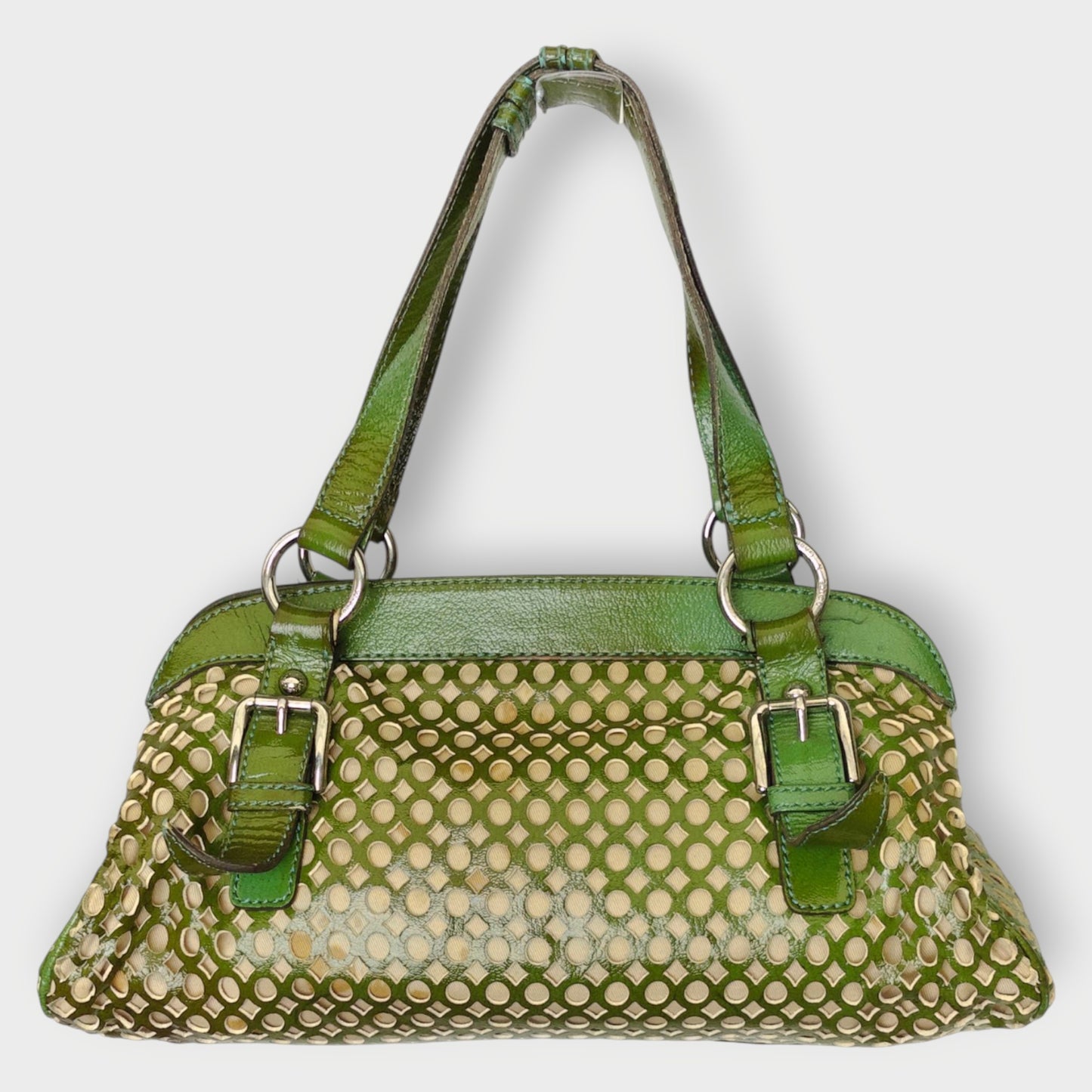 Cut Out Leather Handbag