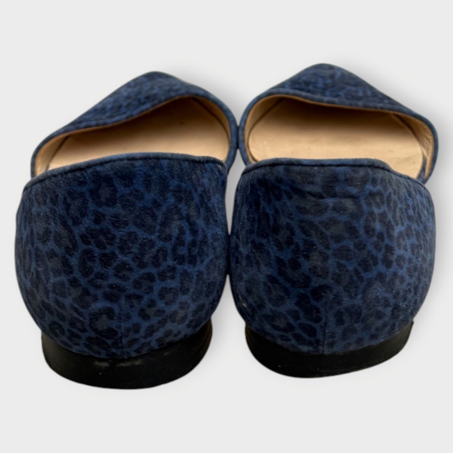Leopard Suede Pointed Toe Flats
