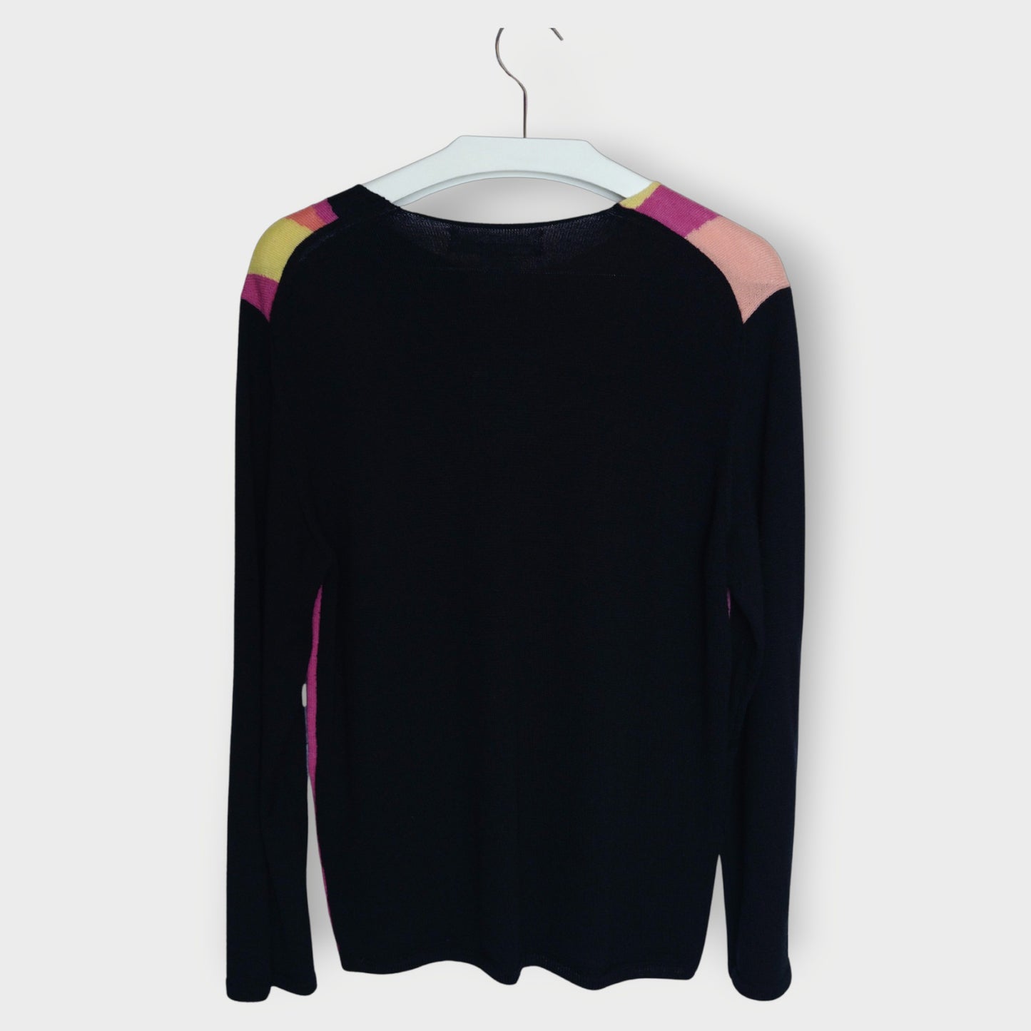 Pink Block Long Knit