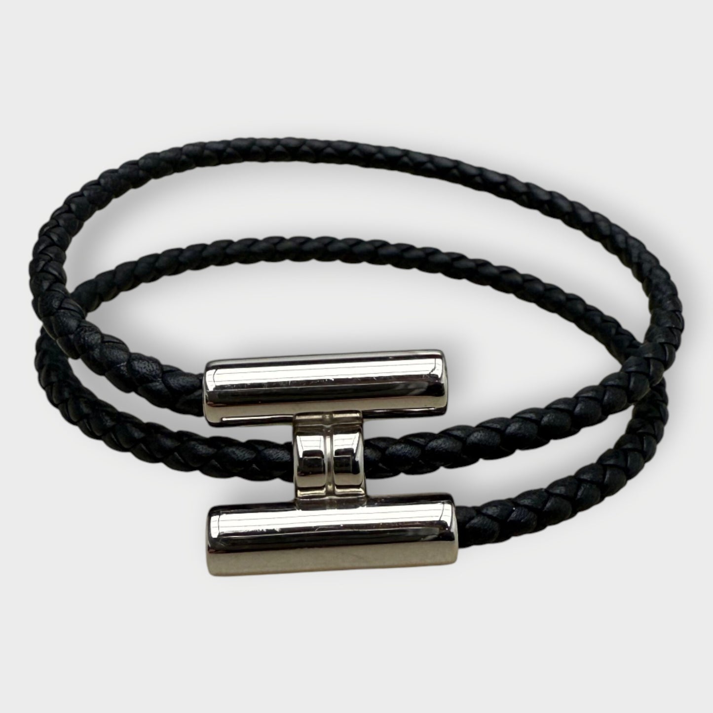 Leather Tounis Tresse H Bracelet