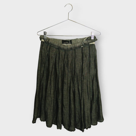 Chambray Midi Skirt