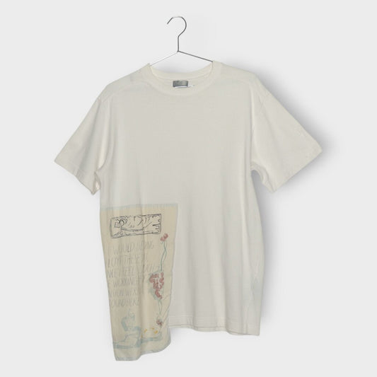 Crew Neck & Silk Illustrated Detail