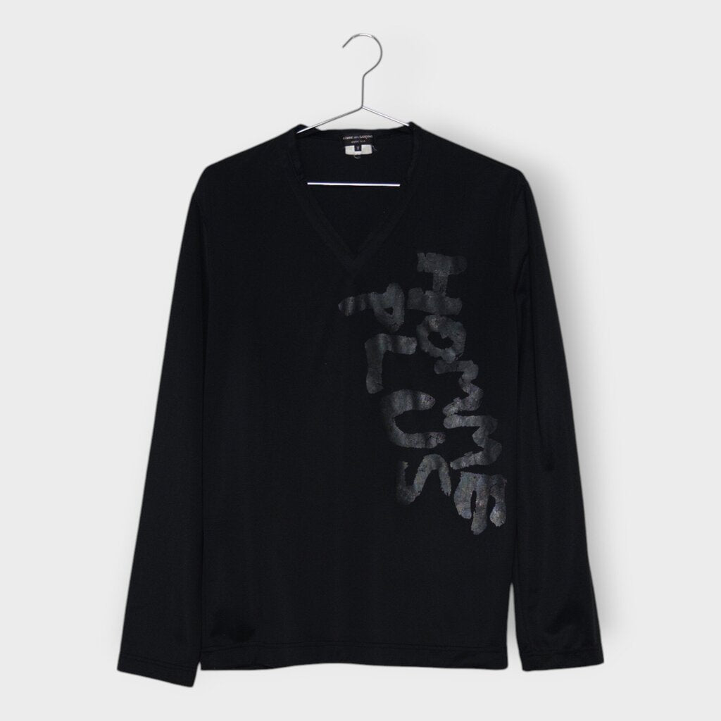 Black Homme Plus Text Tee