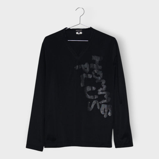 Black Homme Plus Text Tee
