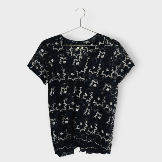 Blue Lace Top
