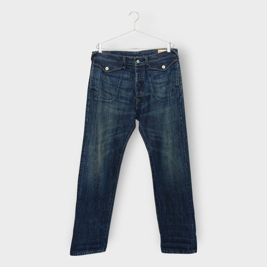 Dark Wash Logo Detail Jeans