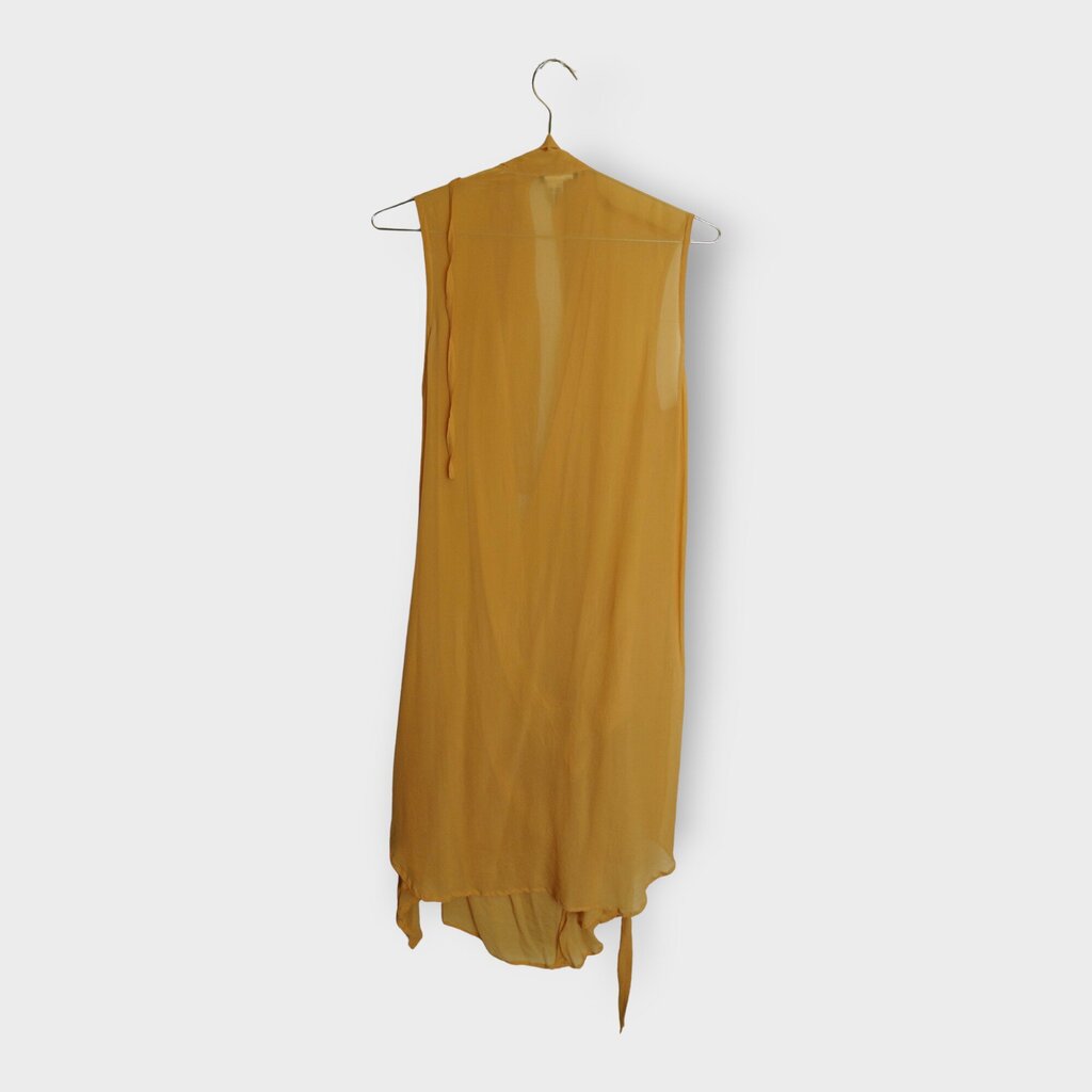 Silk Ruched Wrap Tie Dress