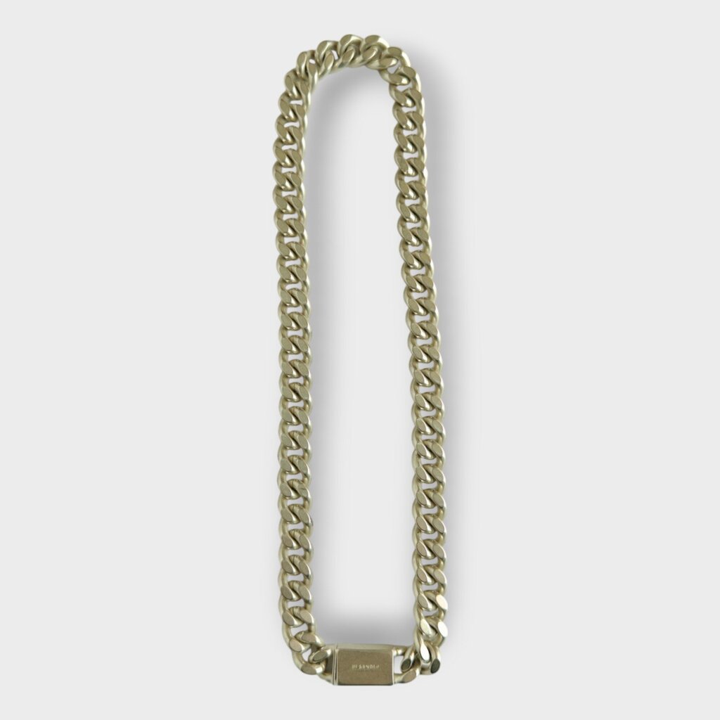 Silver Chunky Curb Chain Necklace