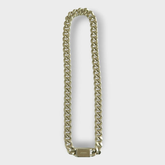 Silver Chunky Curb Chain Necklace