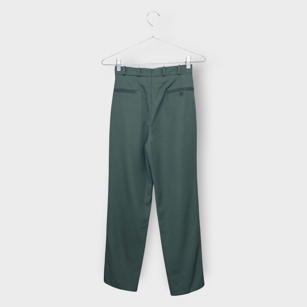 Wool Gabardine Slim Suit Pants