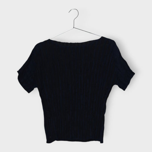 Perma Crinkle High Neck Tee