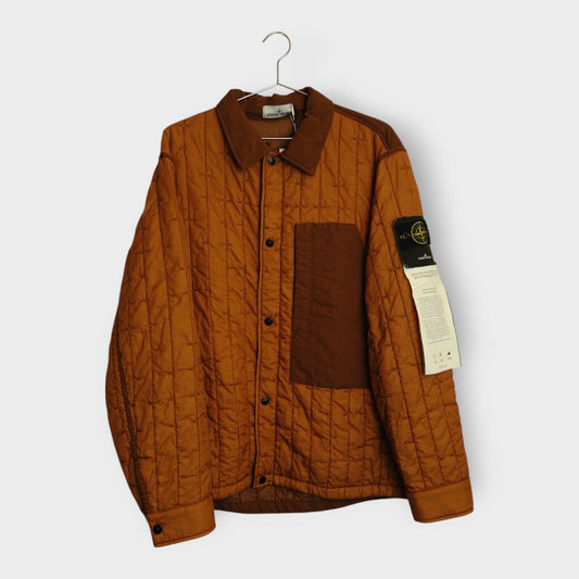 Rust Embroidered Puffer Jacket