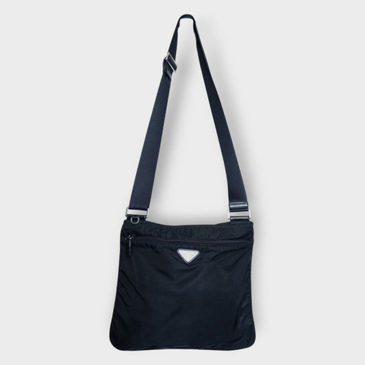 Black Nylon Crossbody Bag