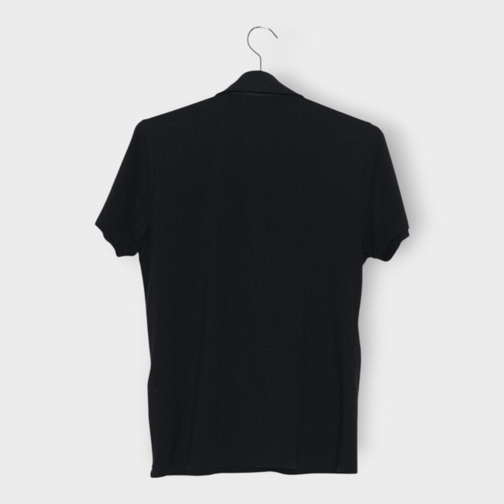 Leather Ruffle Detail Polo