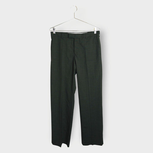 Wool Check Trousers