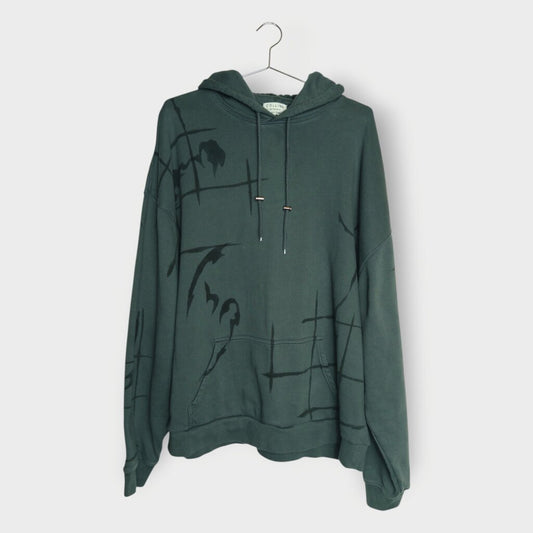 Printed Bear Ear Hoodie