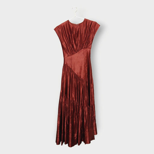 Viscose Linen Corset Maxi Dress