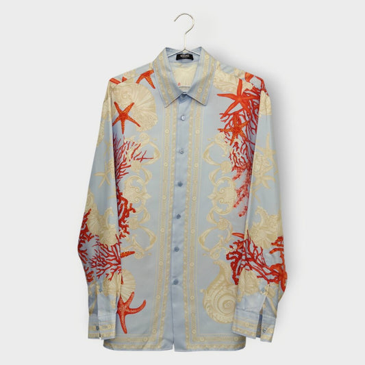 Silk Barocco Sea Print Shirt