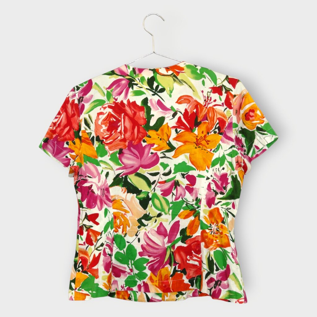 Floral Button Top