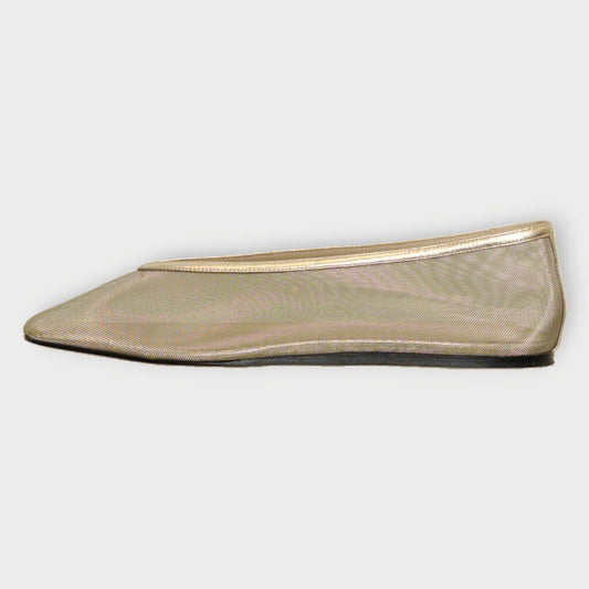 Mesh Square Toe Flats