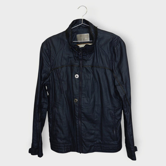 Zip and Button Racing Jacket