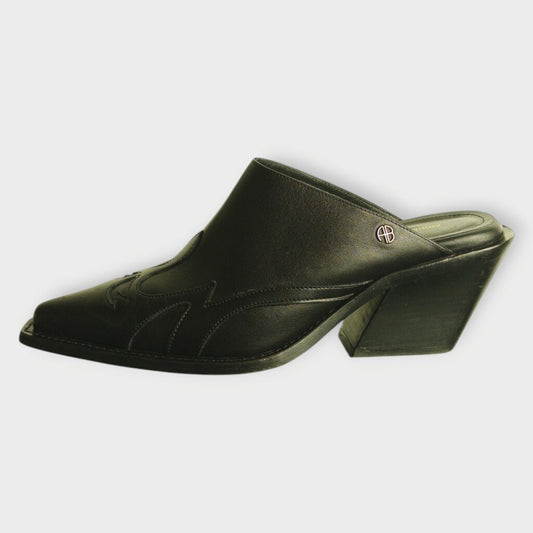 Leather Western Mule