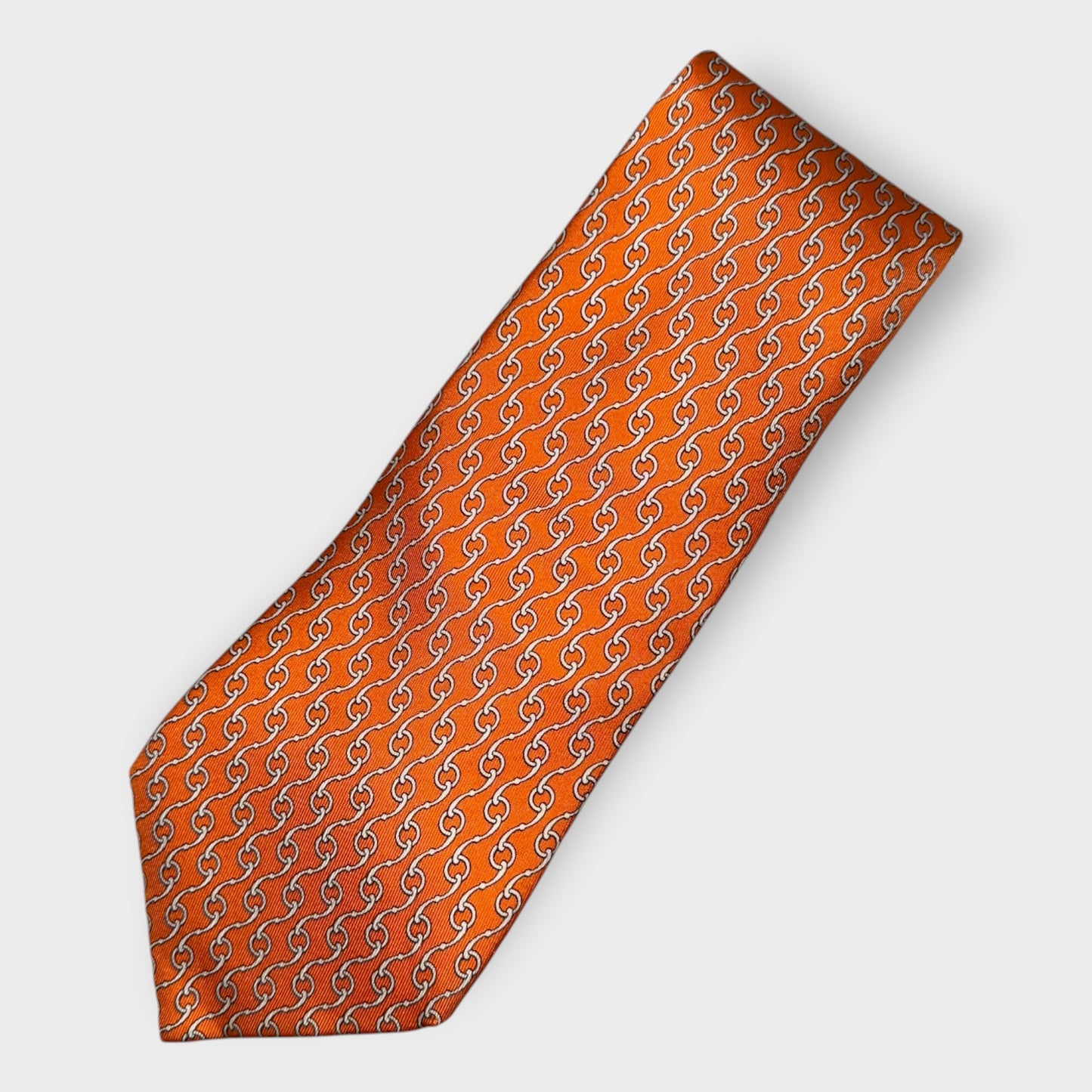 Silk Chain Print Tie