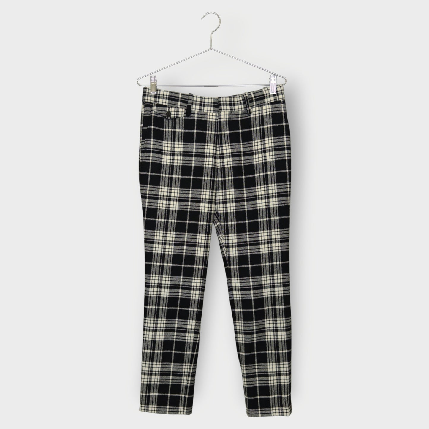 Checkered Wool Pant