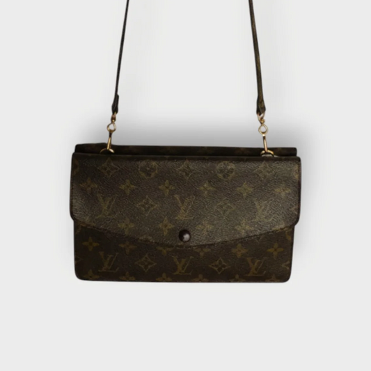 Monogram Double Rabat Leather Bag