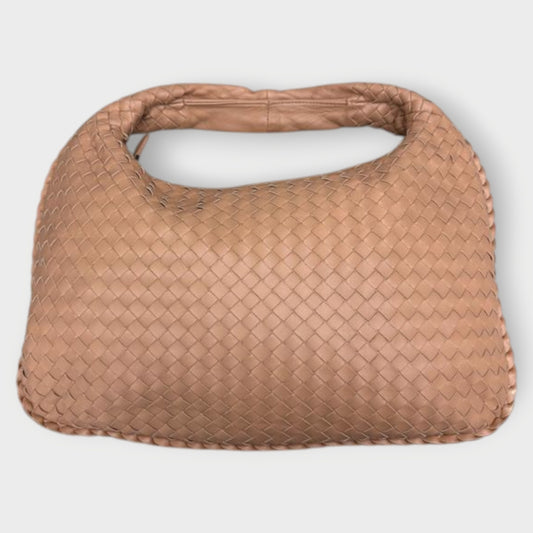 Intrecciato Woven Shoulder Bag