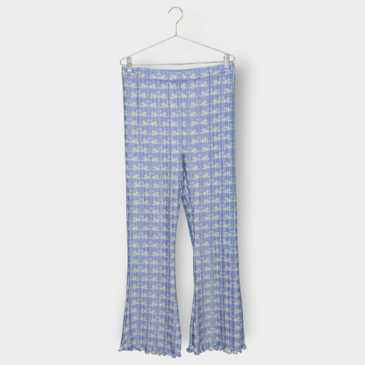 Swan Print Pleat Pants