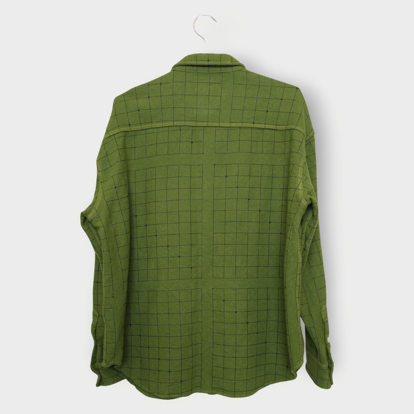 Wool Checkered Button Up