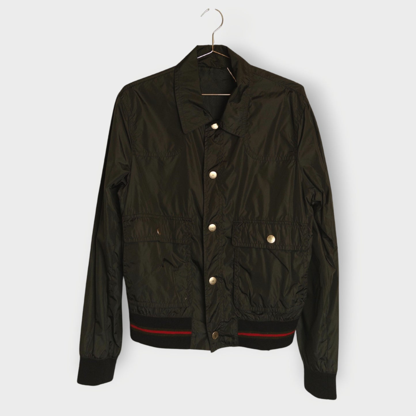 Nylon Snap Button Jacket
