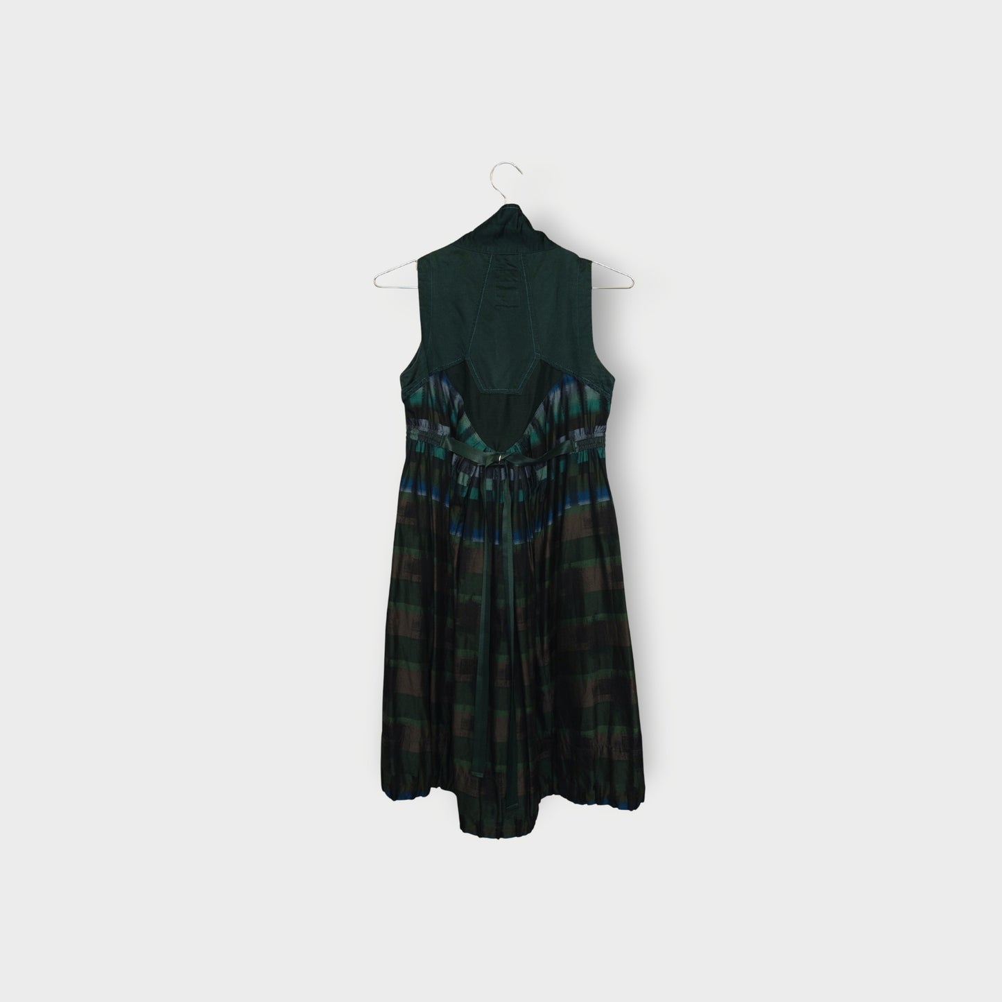 Cotton High Neck Bubble Dress