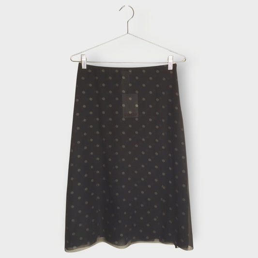 Mesh Polka Dot Skirt