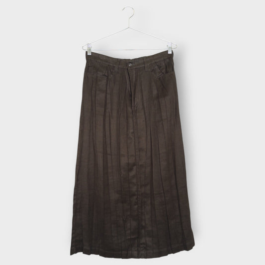 Loose Permapleat Midi Skirt