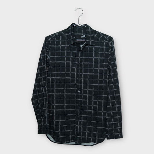 Love Moschino Charcoal Grey Logo Grid Shirt