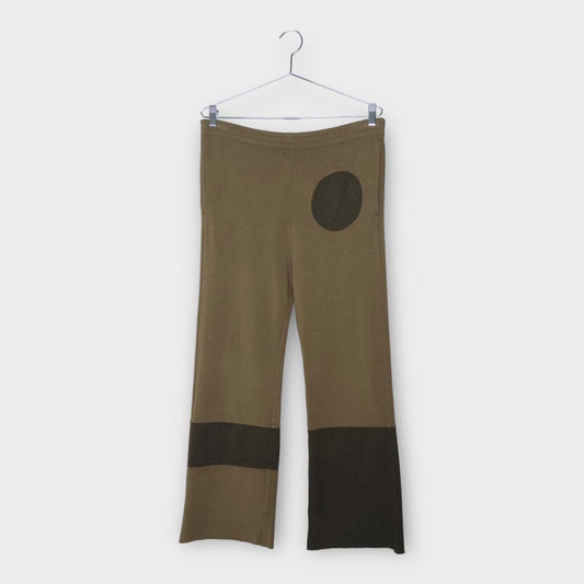 MM6 Maison Martin Margiela Brown Two Tone Jersey Trackpants