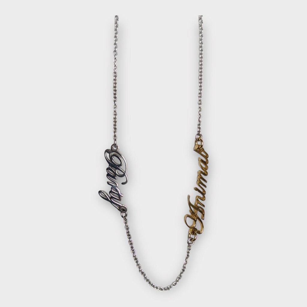 Alexander Wang Silver & Gold Tone Party Animal Chain Necklace