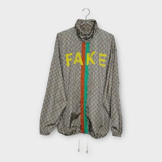 Gucci Light Brown Monogram Fake Not Jacket