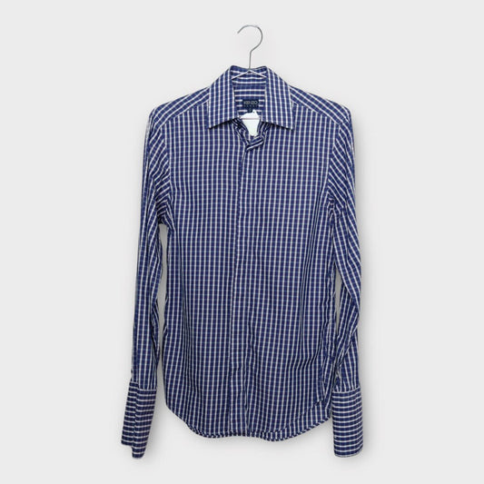 Kenzo Purple & Navy Blue Check Cotton Shirt