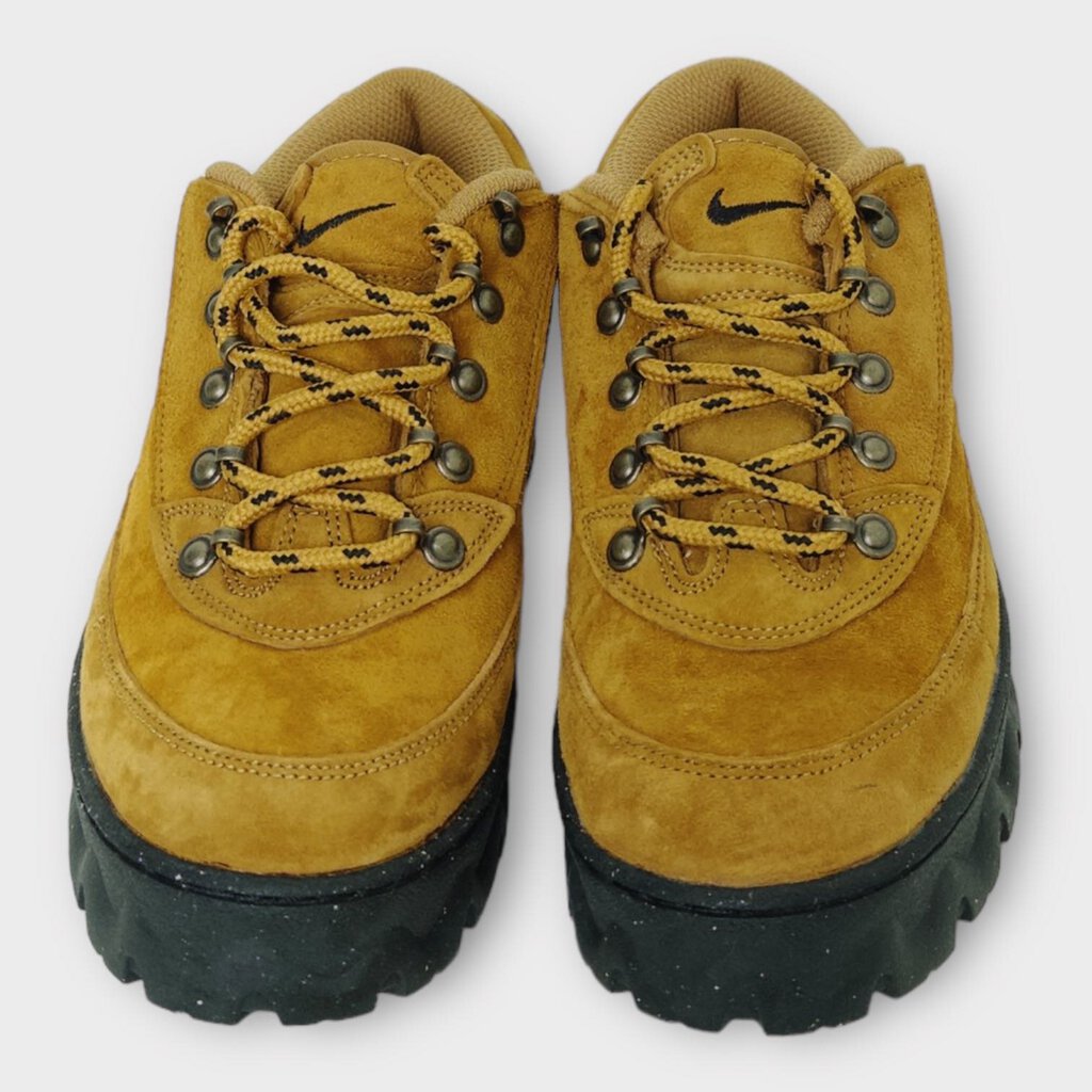 Caramel Brown Suede Black Platform Lahar Hiking Sneaker