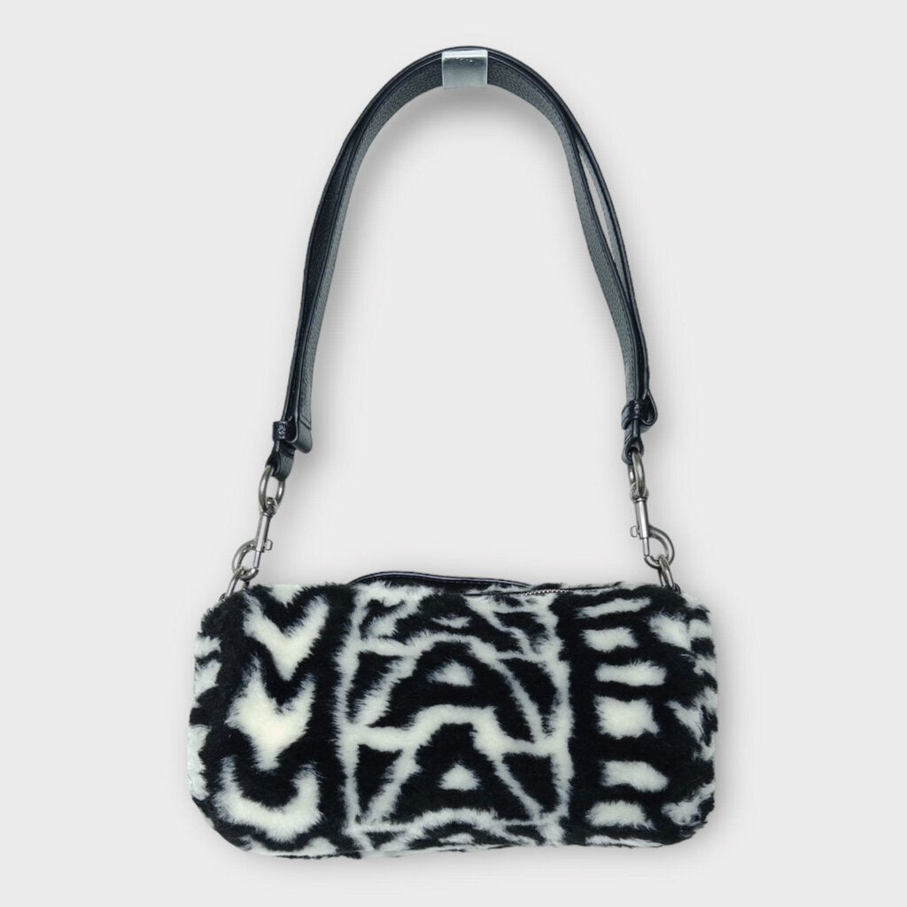 Marc Jacobs Black & White Fluffy Duffle Bag