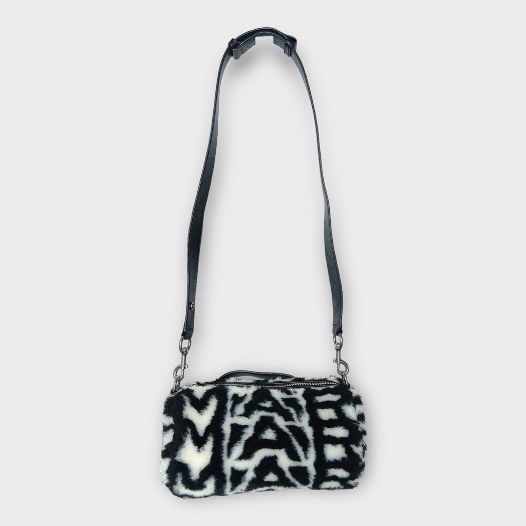 Marc Jacobs Black & White Fluffy Duffle Bag