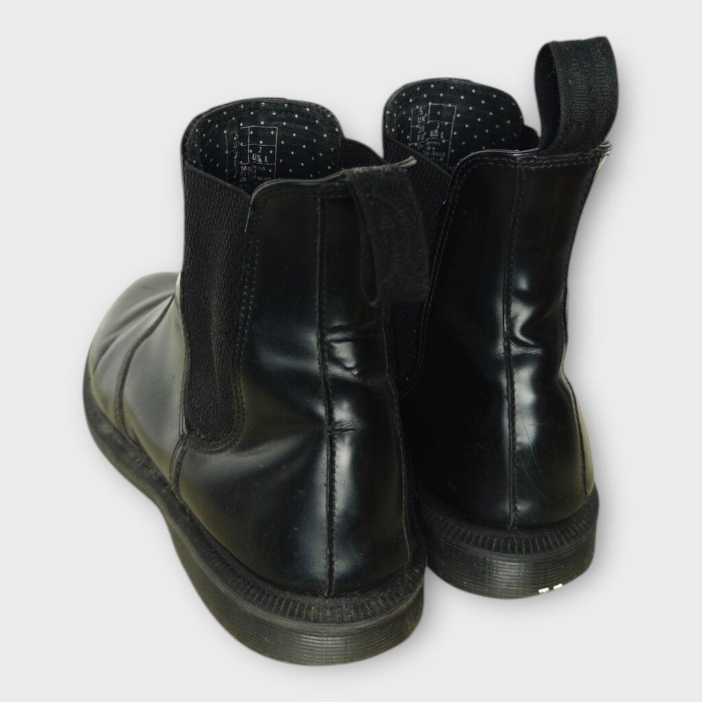 Black Leather Chelsea Boots