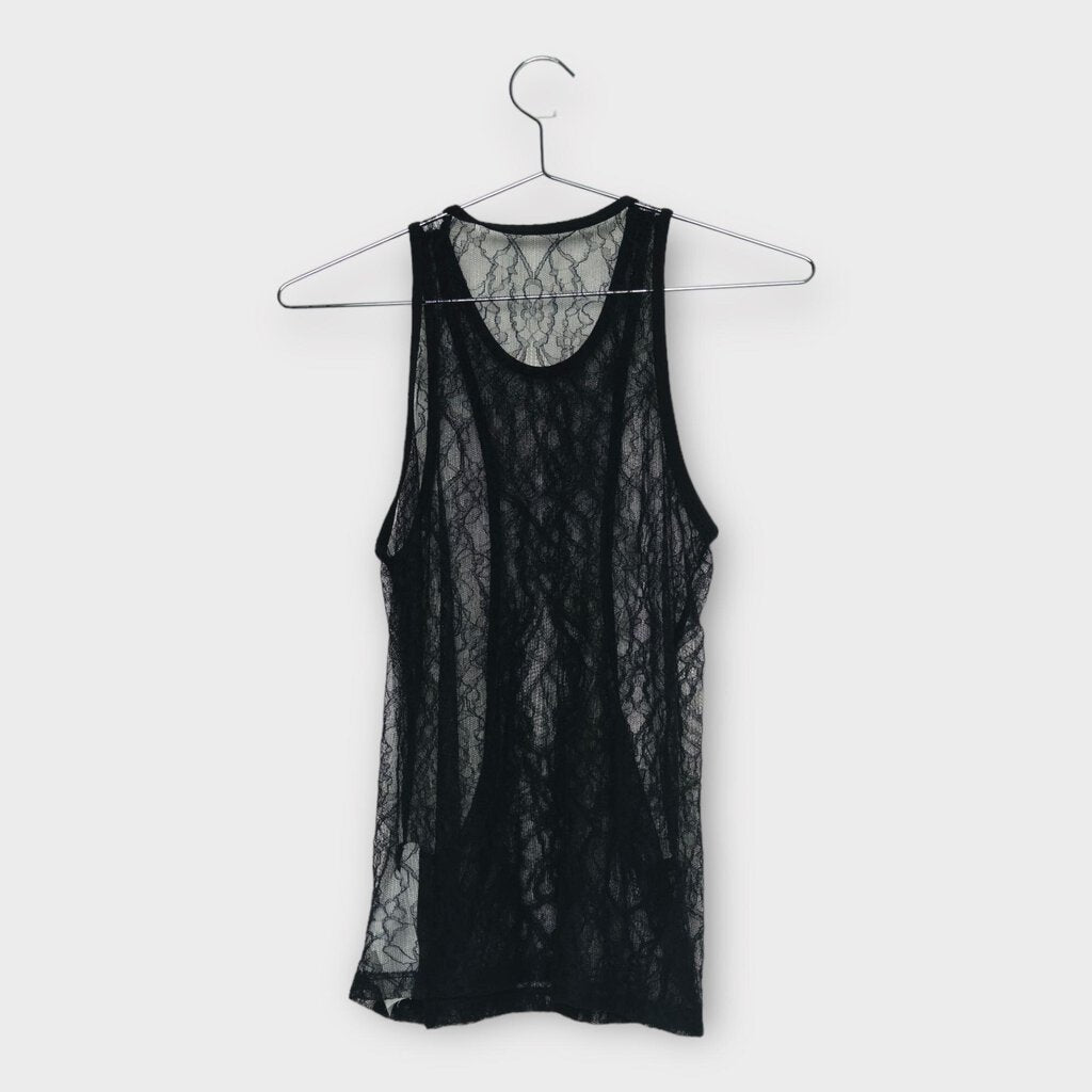 NWT Black Lace Interlock Tank
