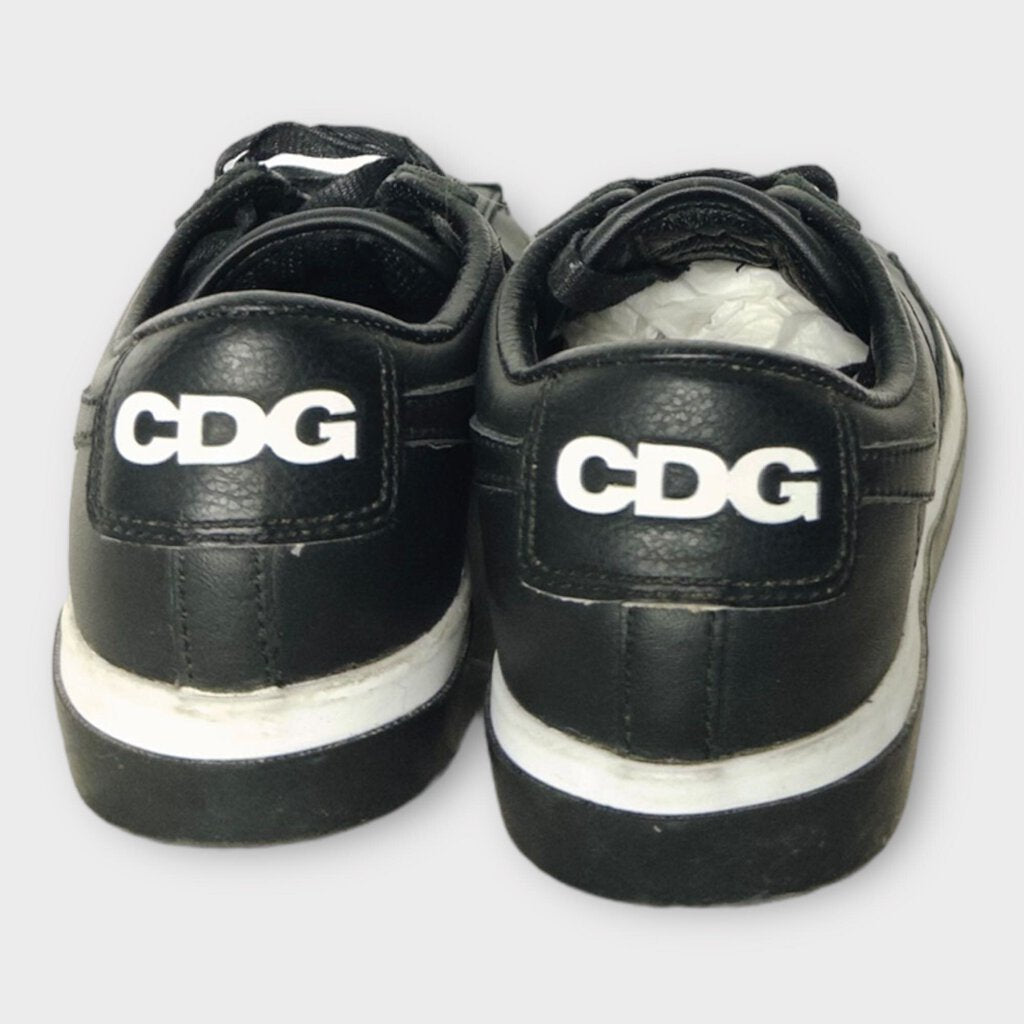 Black Leather Low Profile Sneaker