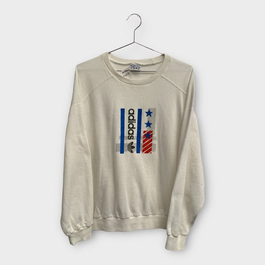 White Classic Logo Crew Neck Jumper